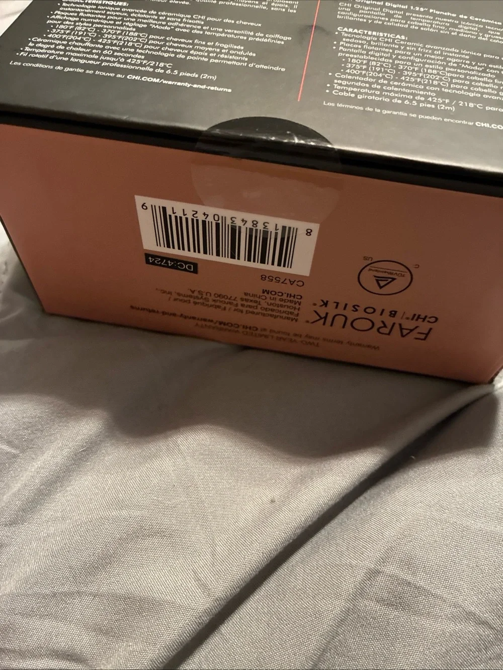CHI original digital 1.25 ceramic flat iron rose gold new